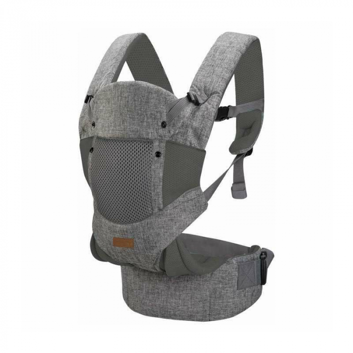 Marsupiu bebe, FreeON, Carry Me, 3 in 1, De la 4 luni pana la 15 kg, Tesatura din plasa 3D, Confortabil si sigur pentru bebe, Gri [1]