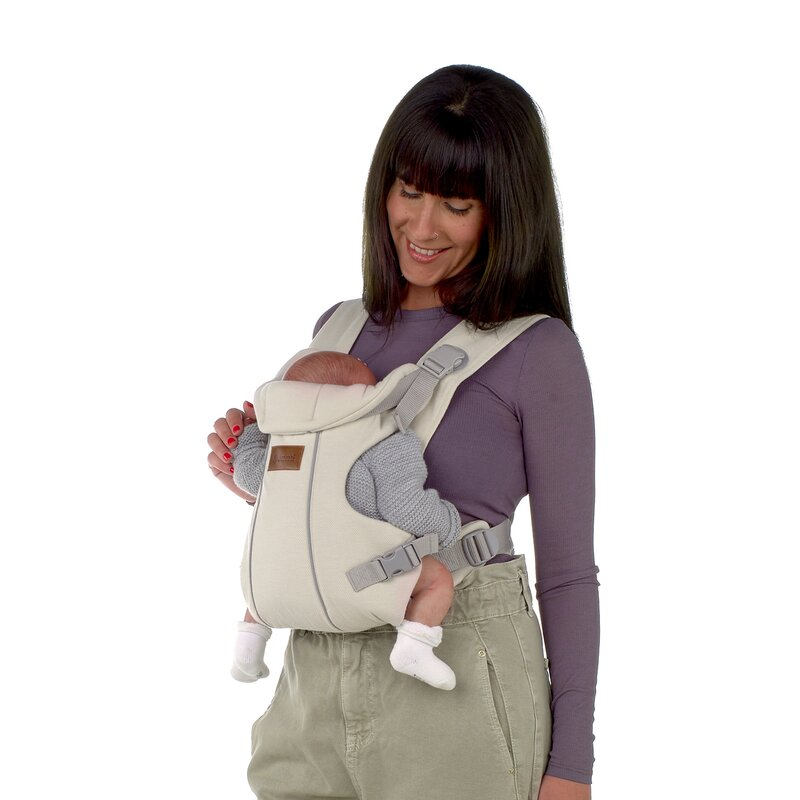 Marsupiu bebe, Jane, Dual, Ergonomic, De la nastere pana la 15 Kg, Conform EN 13209-2:2015, Sand [4]