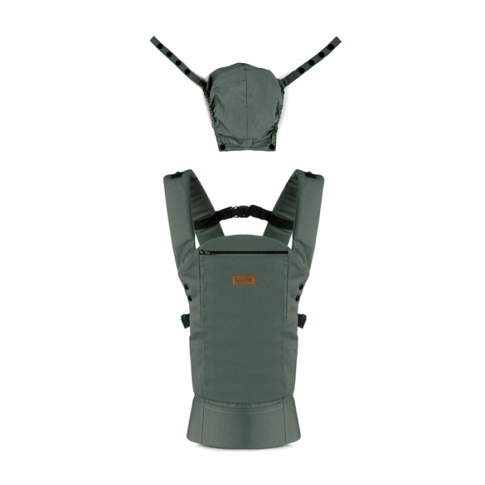 Marsupiu bebe, Jane, Like, Ergonomic, De la nastere pana la 18 Kg, Bumbac 100%, Cu multiple pozitii de purtare, Botanic [2]