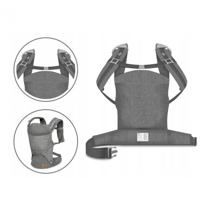 Marsupiu bebe, Lionelo, Margareet, Cu 3 pozitii de transport, Cu gluga, Pana la 20 Kg, Aprobat de Institutul International de Displazie de Sold, Conform cu standardul european de securitate CEN TR 165 [21]