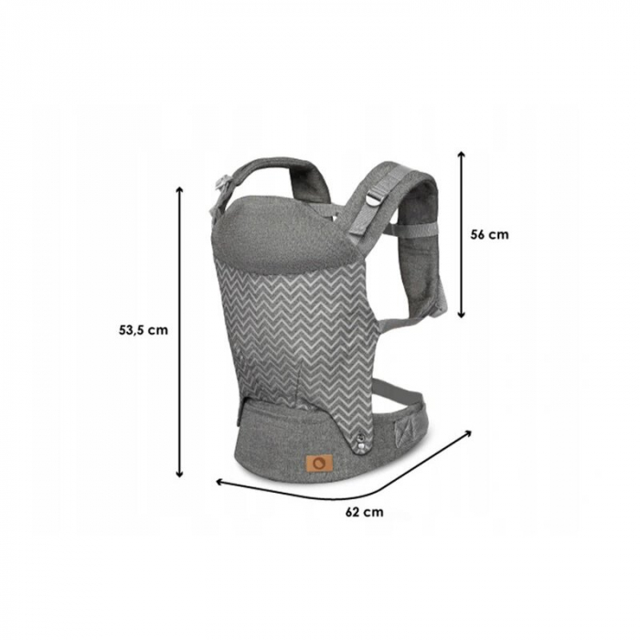 Marsupiu bebe, Lionelo, Margareet, Cu 3 pozitii de transport, Cu gluga, Pana la 20 Kg, Aprobat de Institutul International de Displazie de Sold, Conform cu standardul european de securitate CEN TR 165 [25]