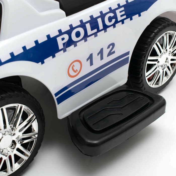 Masinuta de impins, Baby Mix, Police, Cu maner de impins detasabil, Cu protectii laterale, Cu melodii si claxon, Cu suport jucarii sub sezut [13]
