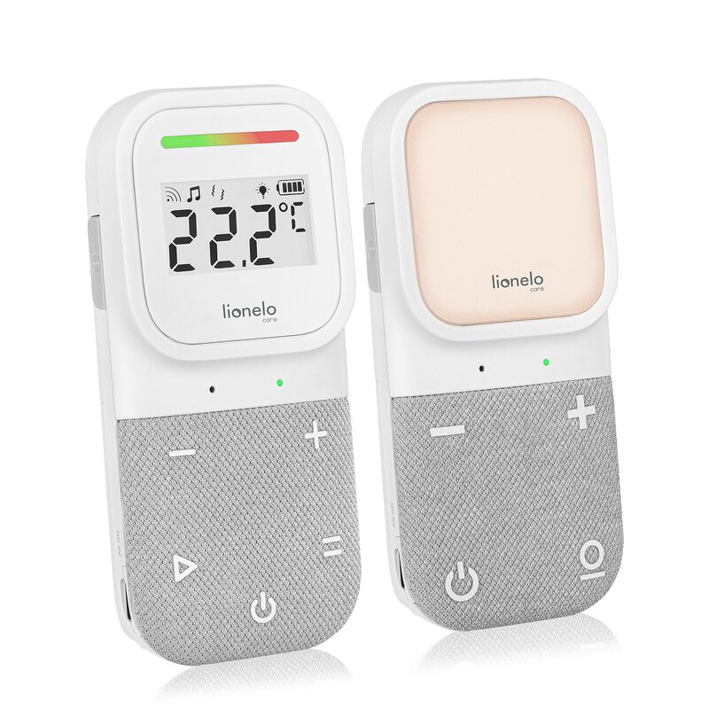 Monitor, Lionelo, Babyline 2.3, Comunicare bidirectionala, Cantece de leagan, sunete ambientale si zgomote din natura, Cu Vibratii si LED-uri, Cu senzor temperatura, Cu raza de actiune 70/400m, Portab [8]