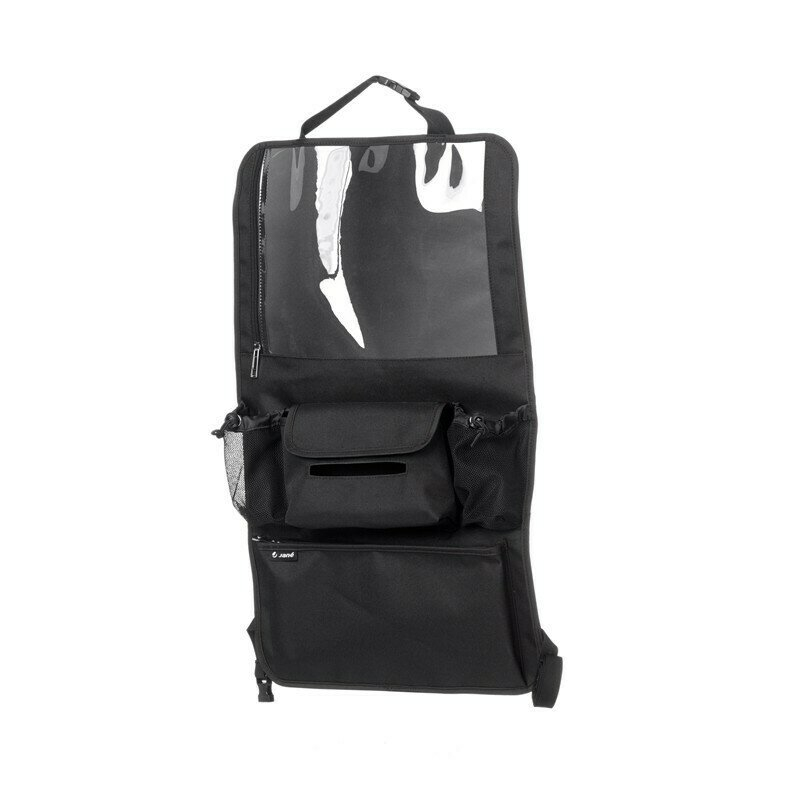 Organizator auto, Jane, Cu suport pentru tableta, Cu multiple buzunare, 2 x 38 x 64 cm, Black [1]
