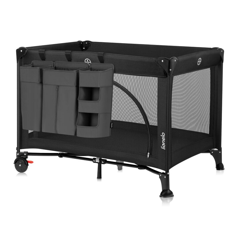 Organizator multifunctional, Lionelo, Sidepocket L, 58x11x58 cm, 3 parti independente cu multiple buzunare, Universal, Constructie ranforsata, Gri [2]