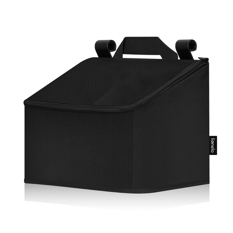 Organizator multifunctional, Lionelo, Sidepocket M, 43x15x23 cm, 3 compartimente, Universal, Constructie ranforsata, Negru [12]