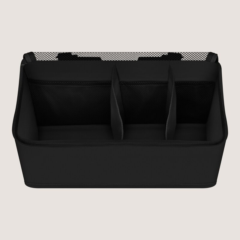 Organizator multifunctional, Lionelo, Sidepocket M, 43x15x23 cm, 3 compartimente, Universal, Constructie ranforsata, Negru [2]