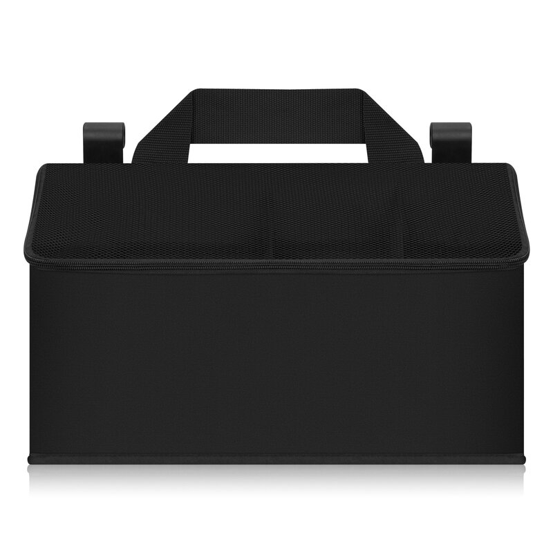 Organizator multifunctional, Lionelo, Sidepocket M, 43x15x23 cm, 3 compartimente, Universal, Constructie ranforsata, Negru [8]
