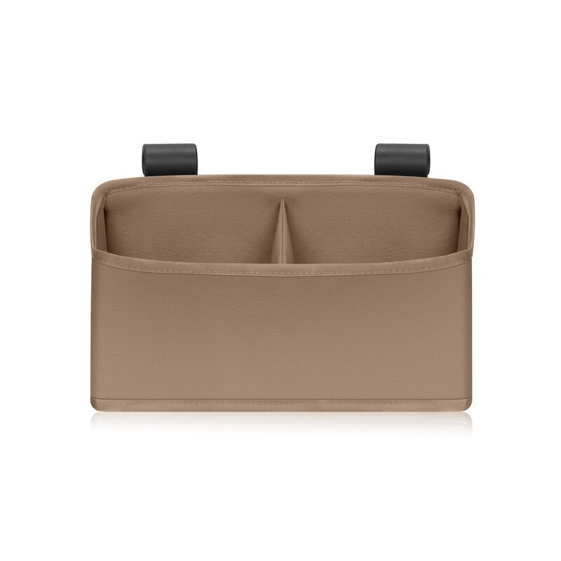 Organizator multifunctional, Lionelo, Sidepocket S, 26x12x15 cm, 2 compartimente, Universal, Constructie ranforsata, Bej [3]