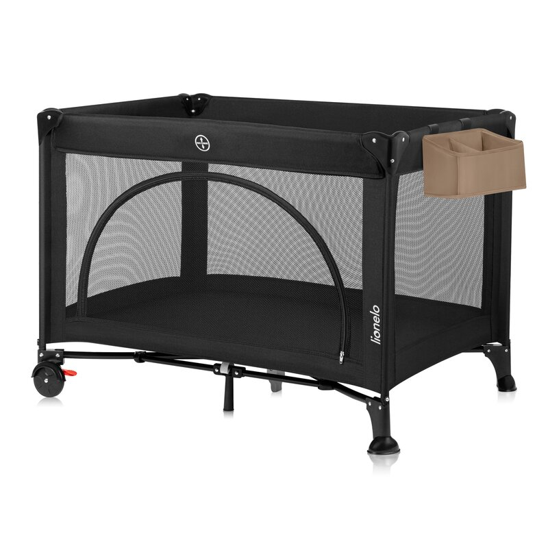 Organizator multifunctional, Lionelo, Sidepocket S, 26x12x15 cm, 2 compartimente, Universal, Constructie ranforsata, Bej [4]