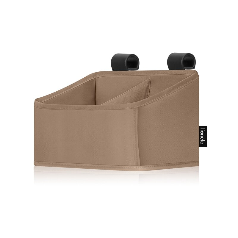 Organizator multifunctional, Lionelo, Sidepocket S, 26x12x15 cm, 2 compartimente, Universal, Constructie ranforsata, Bej [2]