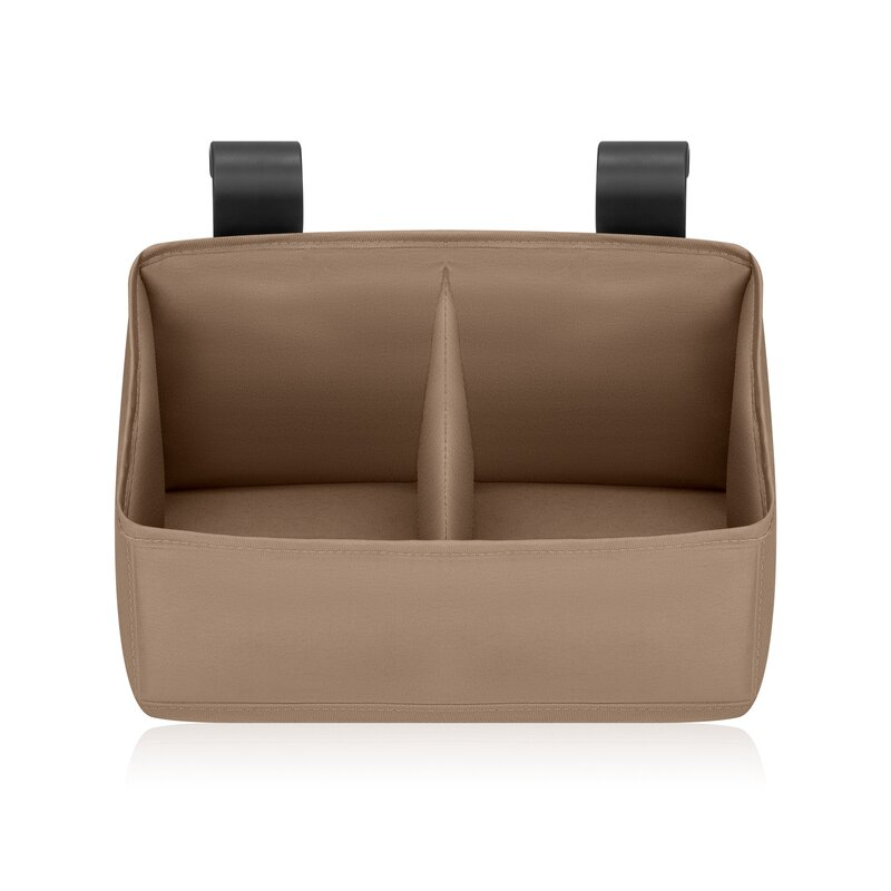 Organizator multifunctional, Lionelo, Sidepocket S, 26x12x15 cm, 2 compartimente, Universal, Constructie ranforsata, Bej [1]