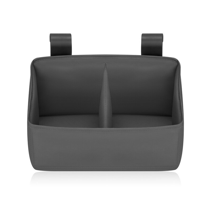 Organizator multifunctional, Lionelo, Sidepocket S, 26x12x15 cm, 2 compartimente, Universal, Constructie ranforsata, Gri [1]