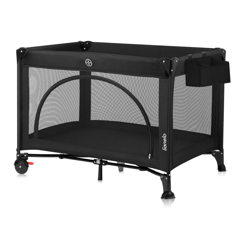 Organizator multifunctional, Lionelo, Sidepocket S, 26x12x15 cm, 2 compartimente, Universal, Constructie ranforsata, Negru [5]