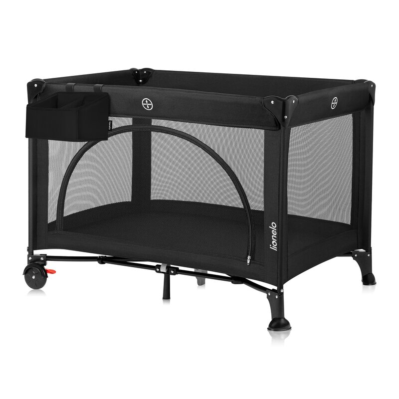 Organizator multifunctional, Lionelo, Sidepocket S, 26x12x15 cm, 2 compartimente, Universal, Constructie ranforsata, Negru [4]