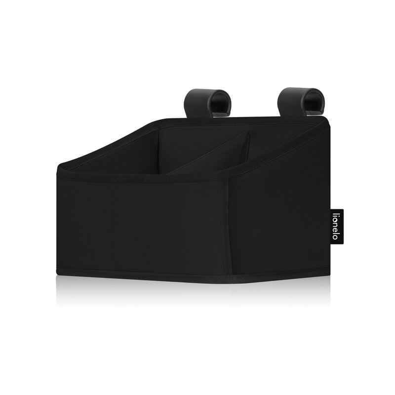Organizator multifunctional, Lionelo, Sidepocket S, 26x12x15 cm, 2 compartimente, Universal, Constructie ranforsata, Negru [2]