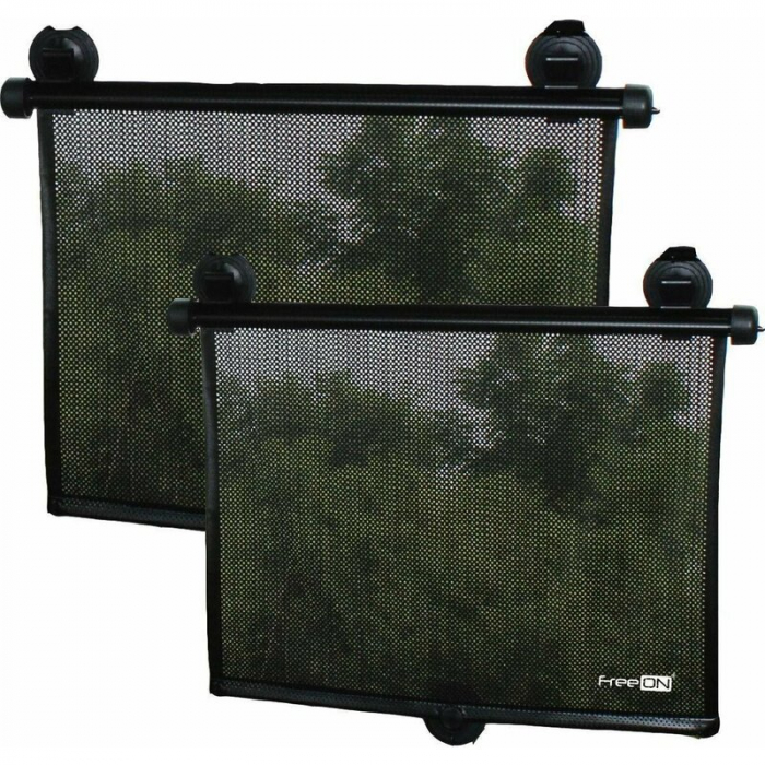 Parasolar auto FreeON, Retractabil, Black [3]