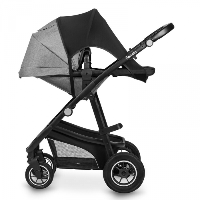Parasolar, Lionelo, Pentru carucior, Material textil, Cu protectie UPF 50+, 53 x 51 cm, Negru [5]