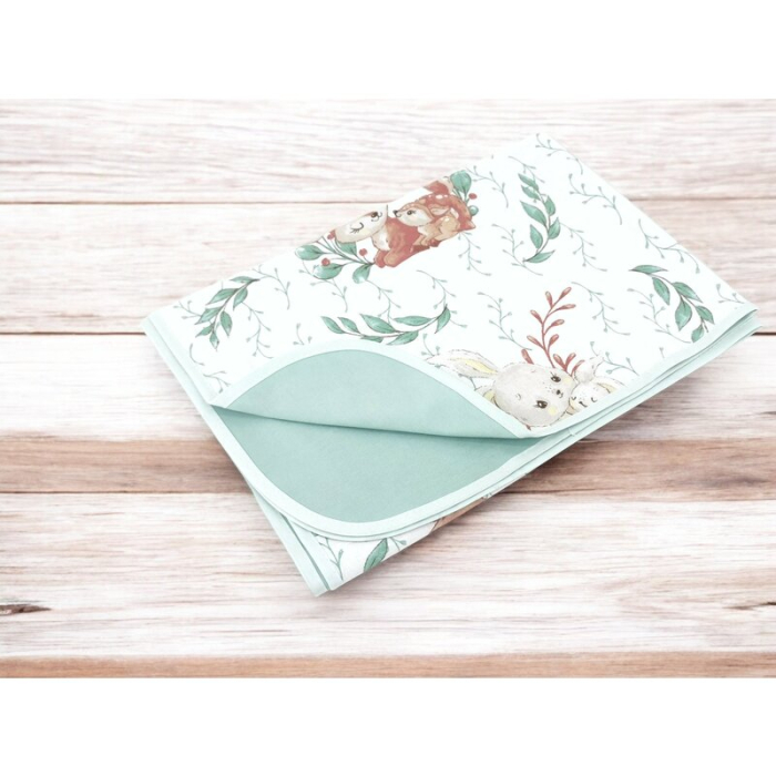 Paturica moale, MimiNu, Cu doua fete, Dimensiune 75x100 cm, Din bumbac certificat Oeko Tex Standard 100, Lulu Natural [2]