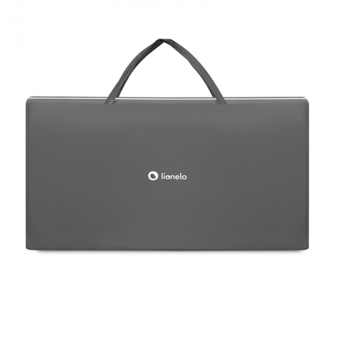 Patut co-sleeper, Lionelo, Theo, 2 in 1, Cu setare unghiulara, Reglabil in 5 pozitii pe inaltime, Conform cu standardele europeane de securitate EN1130 si EN16890, Grey Stone [13]