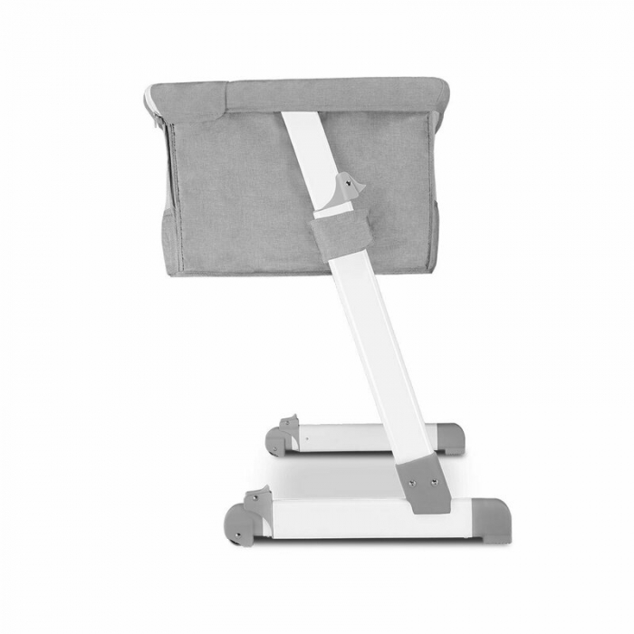Patut co-sleeper, Lionelo, Theo, 2 in 1, Cu setare unghiulara, Reglabil in 5 pozitii pe inaltime, Conform cu standardele europeane de securitate EN1130 si EN16890, Grey [15]