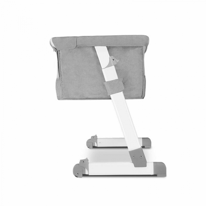 Patut co-sleeper, Lionelo, Theo, 2 in 1, Cu setare unghiulara, Reglabil in 5 pozitii pe inaltime, Conform cu standardele europeane de securitate EN1130 si EN16890, Grey [13]