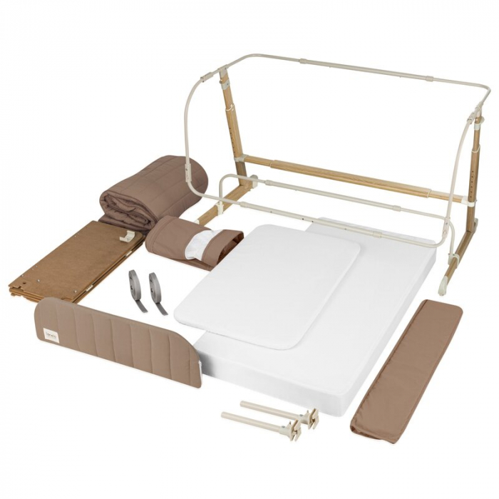 Patut co-sleeper, Lionelo, Thomi Plus, 5 in 1, Multifunctional, Sustine pana la 9 kg ca patut, 15 kg tarc de joaca, 100 kg canapea, Inaltime reglabila in 7 pozitii, De la nastere pana la 4 ani, Cu 2 s [43]