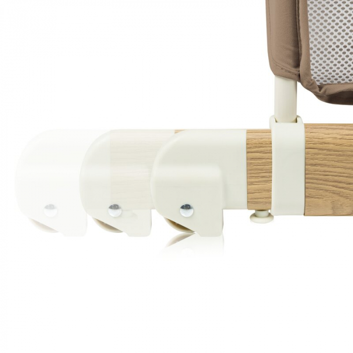 Patut co-sleeper, Lionelo, Thomi Plus, 5 in 1, Multifunctional, Sustine pana la 9 kg ca patut, 15 kg tarc de joaca, 100 kg canapea, Inaltime reglabila in 7 pozitii, De la nastere pana la 4 ani, Cu 2 s [27]