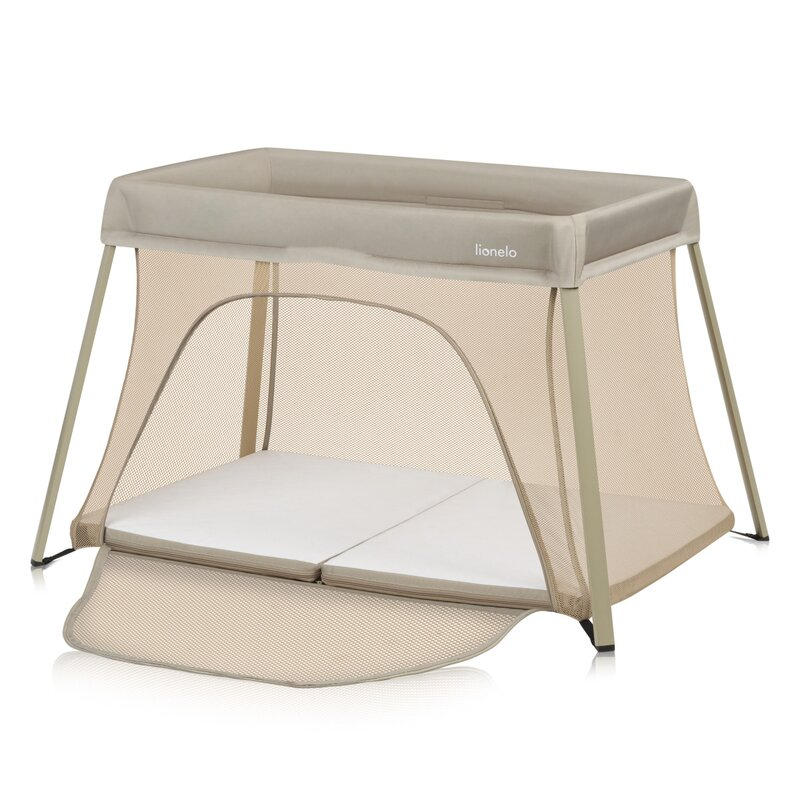 Patut multifunctional, Lionelo, Alice, 3 in 1, 2 trepte de inaltime pentru saltea, Pliabil, Material rezistent Oxford 300D, Cu iesire laterala, Geanta de transport, Pana 15 kg, 0 luni+, 104×70×74 cm,  [2]