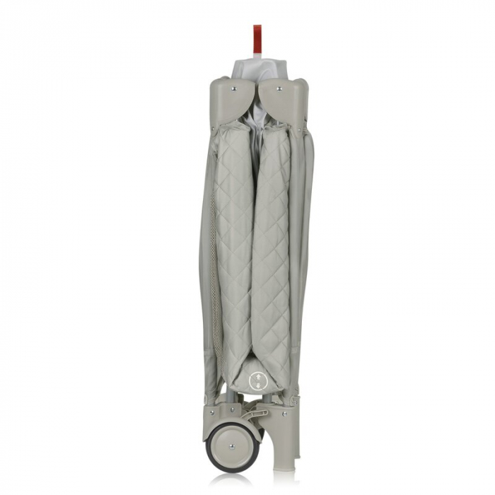 Patut pliant, Lionelo, Flower, Cu doua nivele, Cu arcada, Geanta transport, Masuta de infasat, Bara cu jucarii, Fereastra laterala, 120x60 cm, Conform cu standardele europeane de securitate EN 716 si  [17]