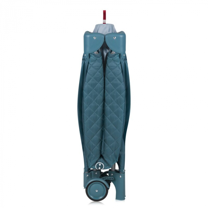 Patut pliant, Lionelo, Flower, Cu doua nivele, Cu arcada, Geanta transport, Masuta de infasat, Bara cu jucarii, Fereastra laterala, 120x60 cm, Conform cu standardele europeane de securitate EN 716 si  [13]