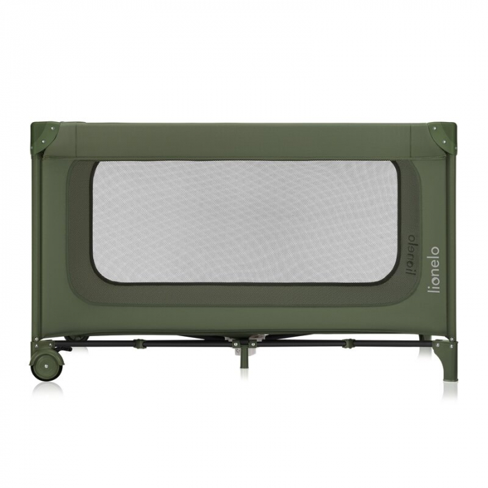Patut pliant, Lionelo, Jasmin Easy Fold, Pana la 15 kg, Usor de pliat, Cu doua nivele, Cu saltea ergonomica T25, Cu intrare laterala cu fermoar, 2 roti cu frana, 123 x 67 cm, Conform cu EN 716, 0-36 l [7]