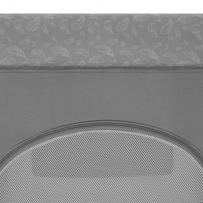 Patut pliant, Lionelo, Jasmin Easy Fold, Pana la 15 kg, Usor de pliat, Cu doua nivele, Cu saltea ergonomica T25, Cu intrare laterala cu fermoar, 2 roti cu frana, 123 x 67 cm, Conform cu EN 716, 0-36 l [8]