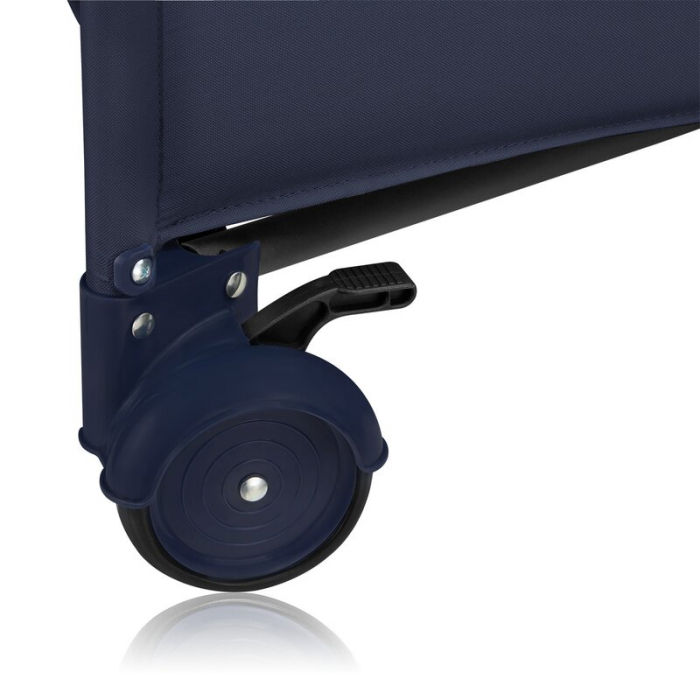 Patut pliant, Lionelo, Jasmin Easy Fold, Pana la 15 kg, Usor de pliat, Cu doua nivele, Cu saltea ergonomica T25, Cu intrare laterala cu fermoar, 2 roti cu frana, 123 x 67 cm, Conform cu EN 716, 0-36 l [12]