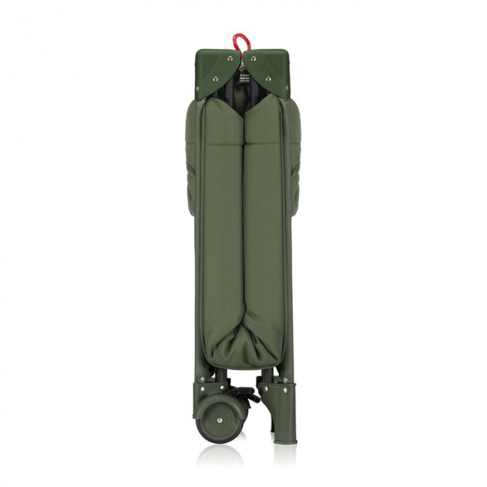 Patut pliant, Lionelo, Jasmin Easy Fold, Pana la 15 kg, Usor de pliat, Cu doua nivele, Cu saltea ergonomica T25, Cu intrare laterala cu fermoar, 2 roti cu frana, 123 x 67 cm, Conform cu EN 716, 0-36 l [16]