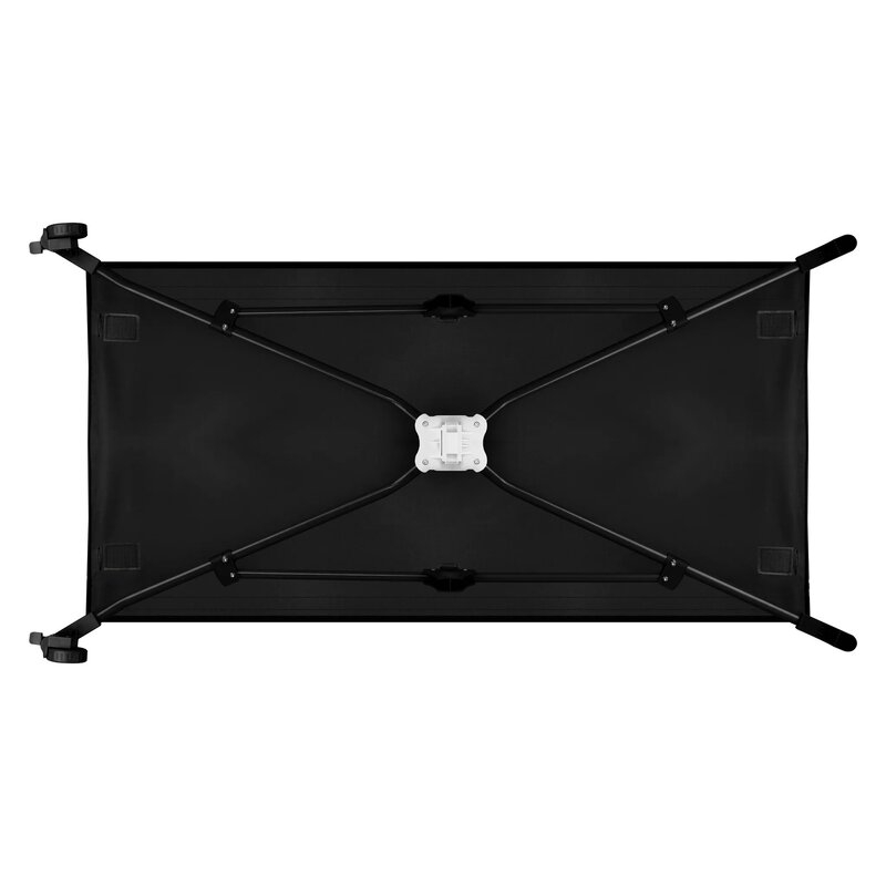 Patut pliant, Lionelo, Stefi, Cu un nivel, Cu intrare laterala cu fermoar, 2 roti, 120x60 cm, Conform cu standardul european de securitate EN 716, Negru [11]