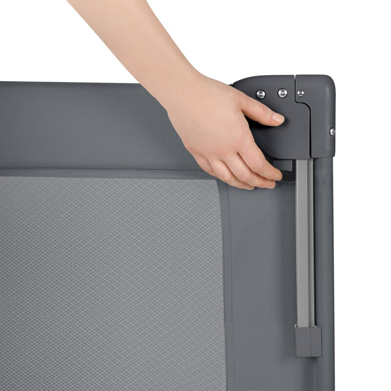 Patut pliant multifunctional, Lionelo, Ellen, Cu laterala culisanta, Nivel suplimentar, Intrare laterala cu fermoar, 2 roti, Saltea pliabila si geanta de transport incluse, 0- 36 luni, Pana la 15 kg,  [15]
