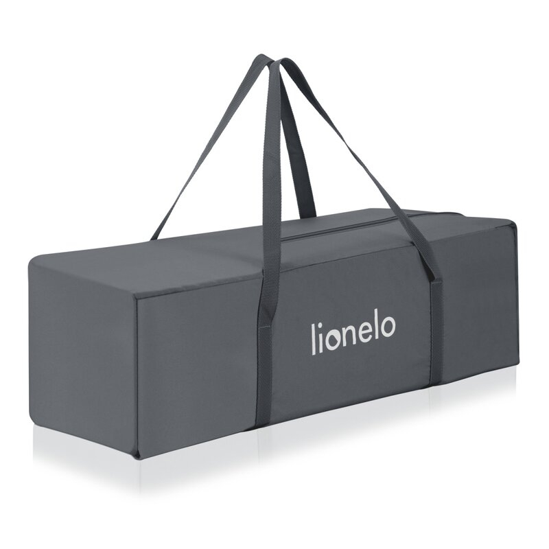 Patut pliant multifunctional, Lionelo, Ellen, Cu laterala culisanta, Nivel suplimentar, Intrare laterala cu fermoar, 2 roti, Saltea pliabila si geanta de transport incluse, 0- 36 luni, Pana la 15 kg,  [13]