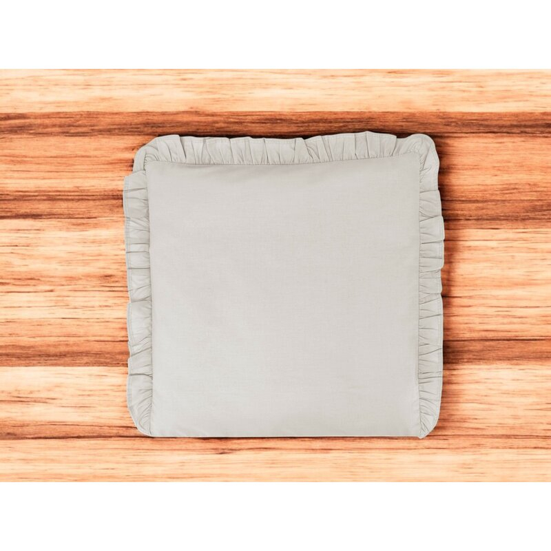 Perna clasica de dormit, MimiNu, Cu husa detasabila cu fermoar, Din bumbac certificat Oeko Tex Standard 100, 40x40 cm, Colectia Royal, Beige [2]