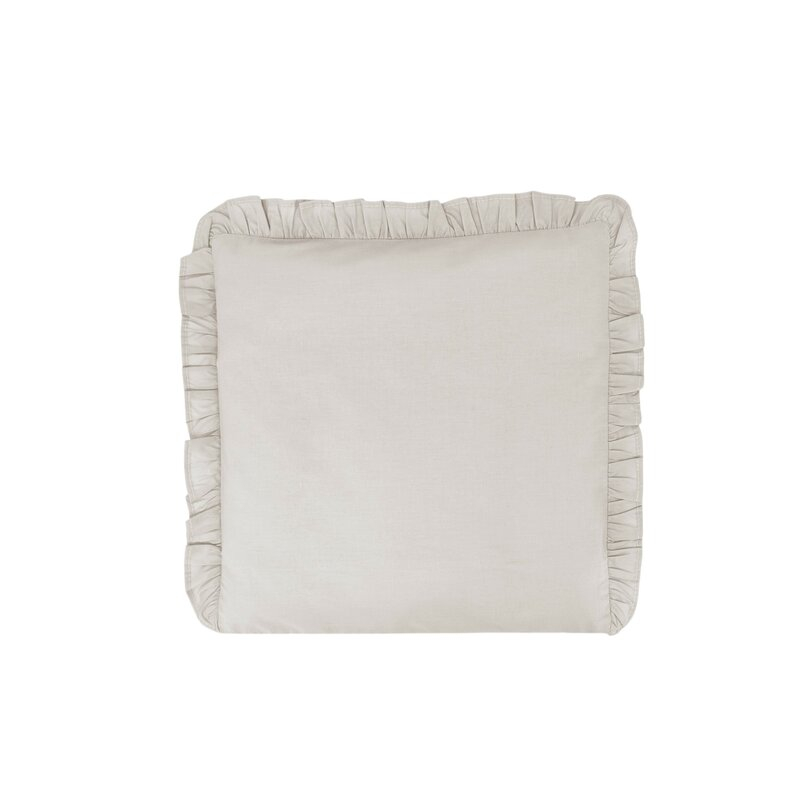 Perna clasica de dormit, MimiNu, Cu husa detasabila cu fermoar, Din bumbac certificat Oeko Tex Standard 100, 40x40 cm, Colectia Royal, Beige [1]