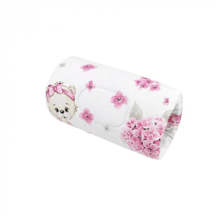 Perna pentru alaptat, MimiNu, Tip manson, Din bumbac certificat Oeko Tex Standard 100, 25 cm, Design, Pink Ballerina [1]