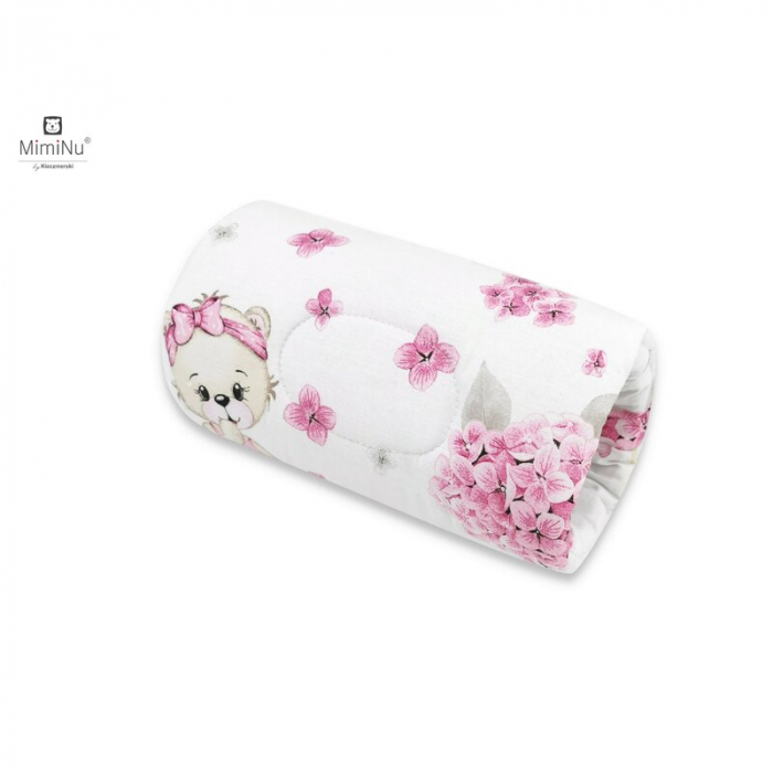 Perna pentru alaptat, MimiNu, Tip manson, Din bumbac certificat Oeko Tex Standard 100, 25 cm, Design, Pink Ballerina [3]
