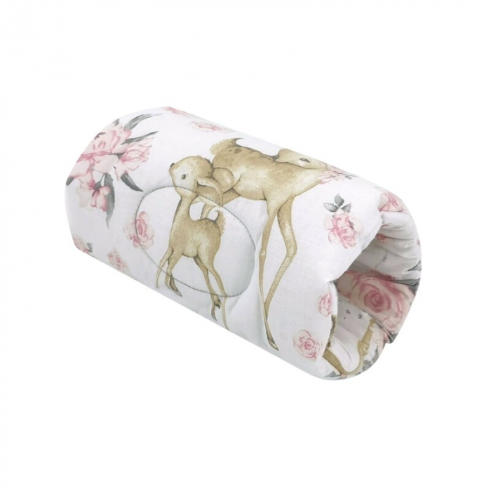 Perna pentru alaptat, MimiNu, Tip manson, Din bumbac certificat Oeko Tex Standard 100, 25 cm, Sweet Deer Pink [1]