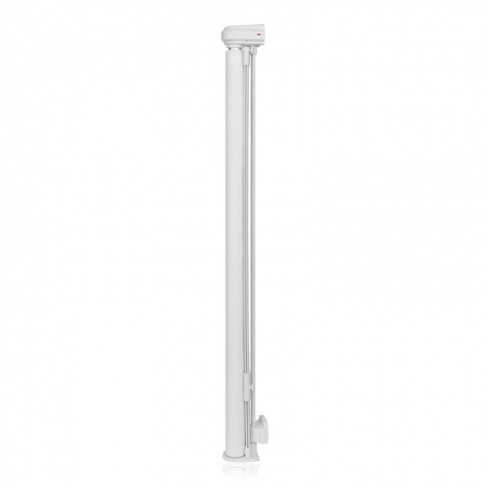 Poarta de siguranta, Lionelo, Thea, Textila, Ofera vizibilitate, Retractabila, Mecanism dublu de blocare, Montaj universal, 80x140 cm, Conform cu standardul european de securitate EN1930, Alb [5]
