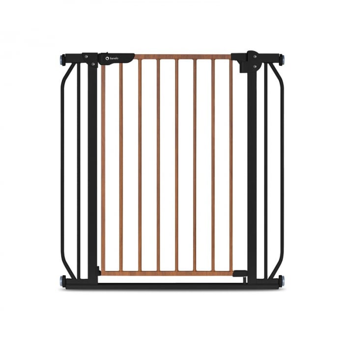 Poarta de siguranta, Lionelo, Truus Slim, Prin presiune, 105 cm, Conform cu standardul europeane de securitate EN1930, Negru/Natur [3]
