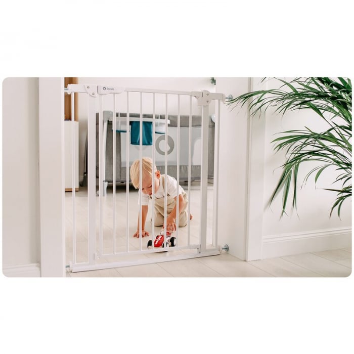 Poarta de siguranta, Lionelo, Truus Slim, Prin presiune, 105 cm, Conform cu standardul europeane de securitate EN1930, Negru Onyx [8]
