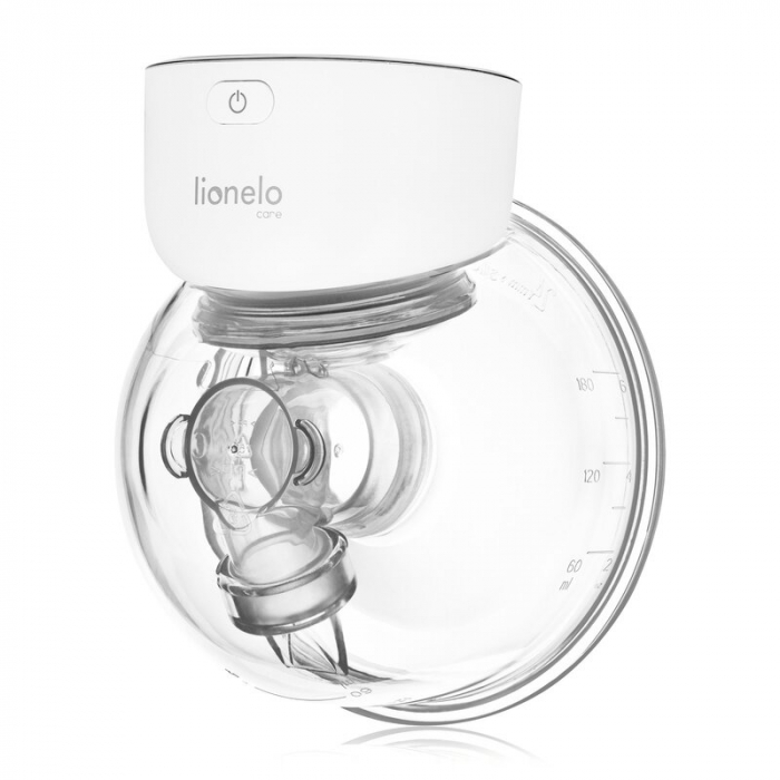 Pompa de san, Lionelo, Fidi Free Simple, Portabila, Cu accesorii, Hands-free, 9 functii de masaj, Functie de pauza, Capacitate 180 ml, Alb [1]