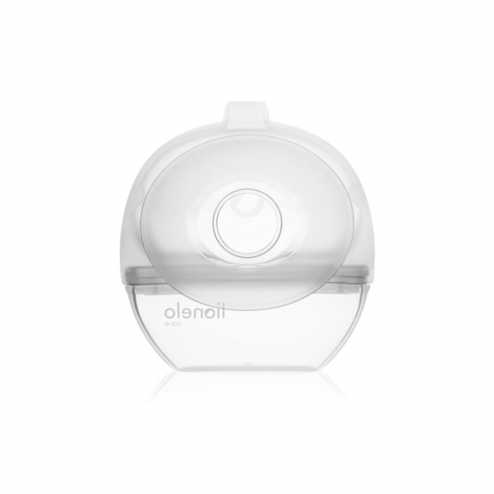 Pompa de san si colector de lapte, Lionelo, Milky 2 in 1, Volum 60 ml, Forma anatomica, Compataibila cu utilizarea cu sutien, Fara bisfenol A, Portabila, Alb [3]