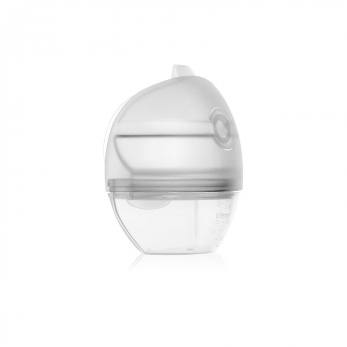 Pompa de san si colector de lapte, Lionelo, Milky 2 in 1, Volum 60 ml, Forma anatomica, Compataibila cu utilizarea cu sutien, Fara bisfenol A, Portabila, Alb [4]