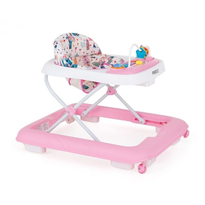 Premergator, Feedo, Pliabil, Cu panou de joaca inclus, Cu inaltime reglabila in 3 pozitii, Cu sistem de franare, Dezvolta abilitatile motorii si senzoriale, Greutate maxima suportata 12 kg, 6 luni+, P [2]
